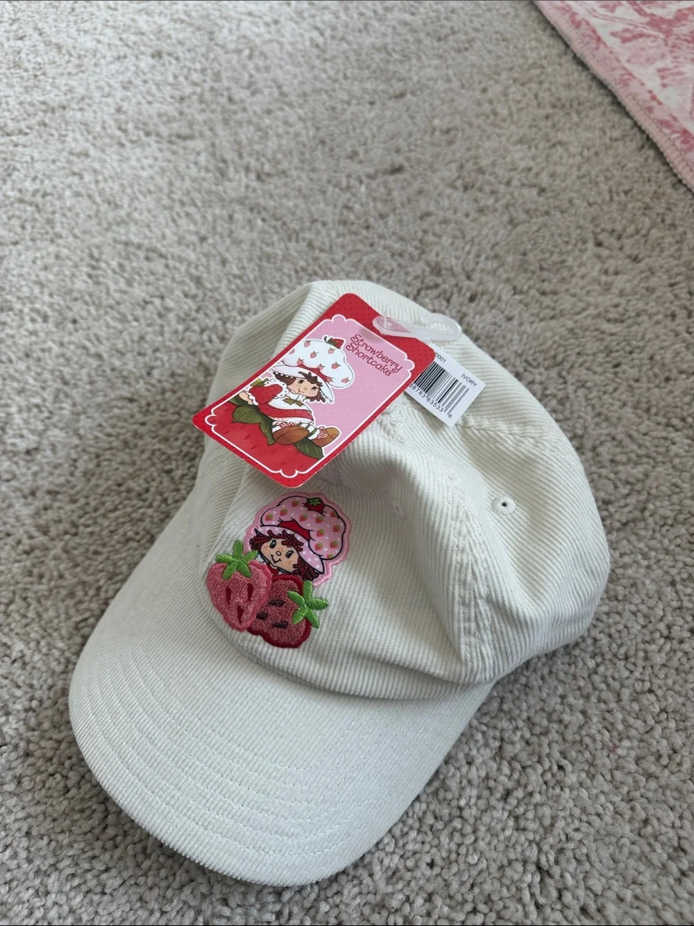 Adults Strawberry Shortcake Patch Embroidered Cap